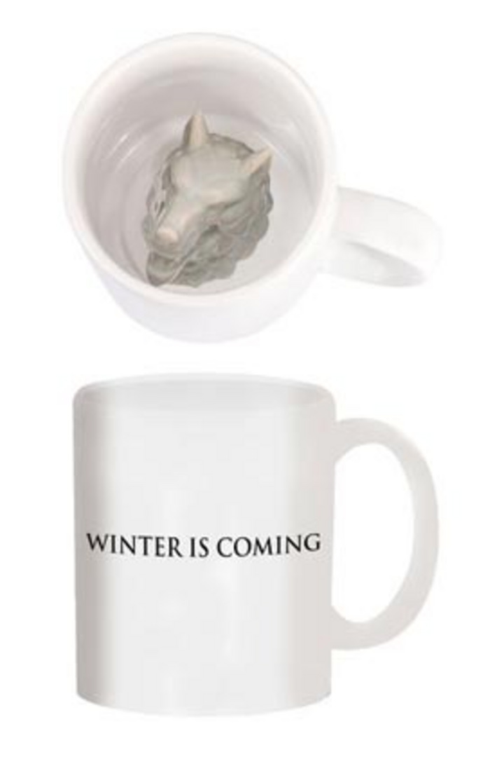 Stark Taza Ceramica Con Lobo Esculpido Hbo Taza Cerámica