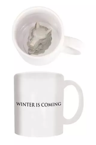 Comprar Stark Taza Ceramica Con Lobo Esculpido Hbo Taza Cerámica Figuras