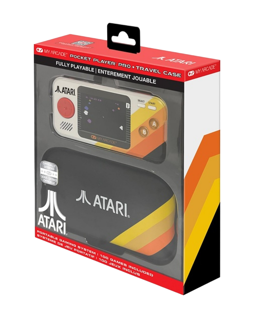 Consola portátil pocket player pro + funda atari my arcade