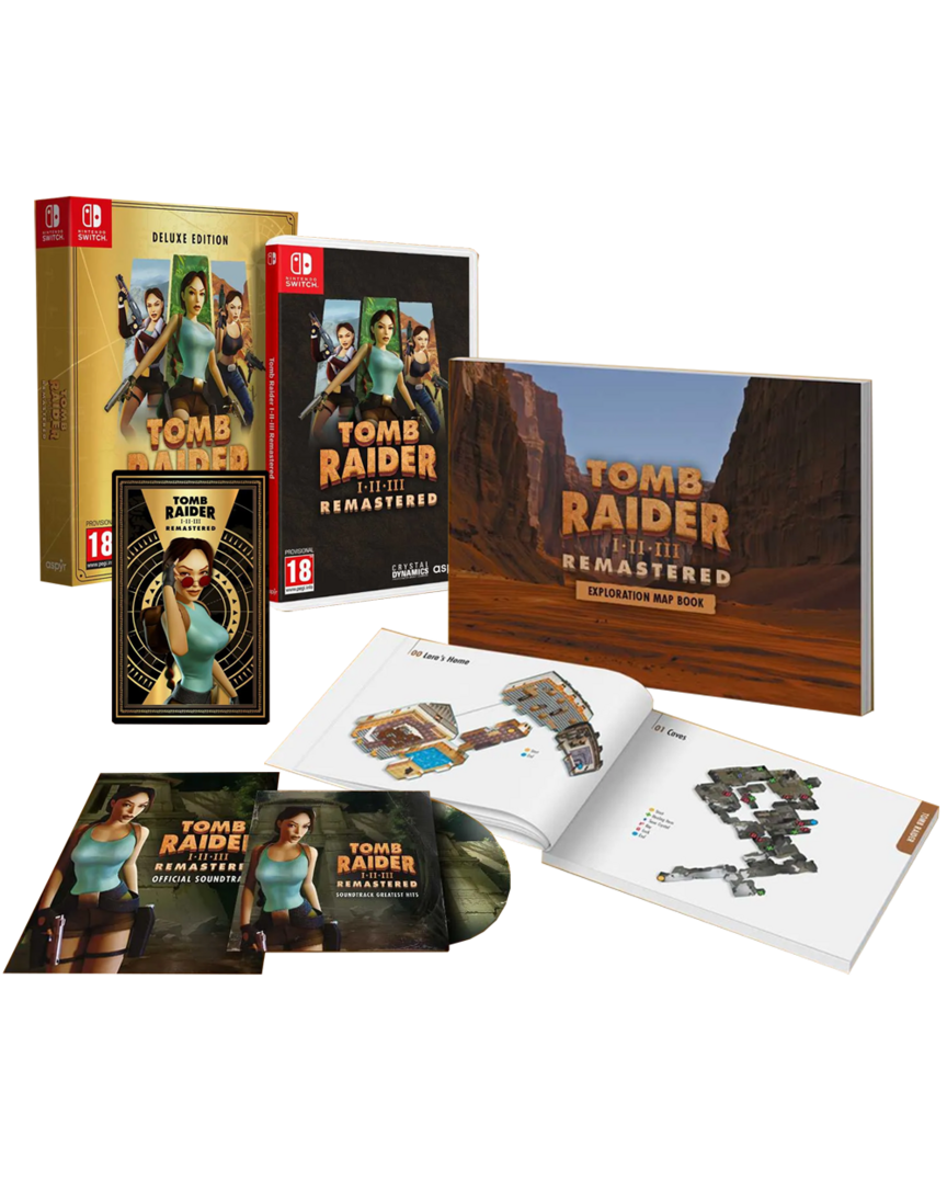 Tomb raider i-iii: remastered starring lara croft edición deluxe