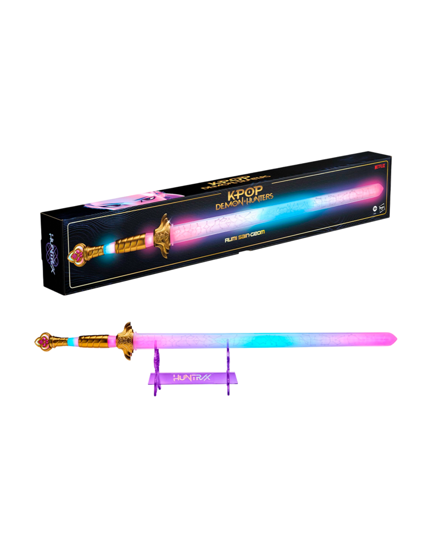 Réplica espada electrónica rumi sain-geom kpop demon hunters 1/1 hasbro