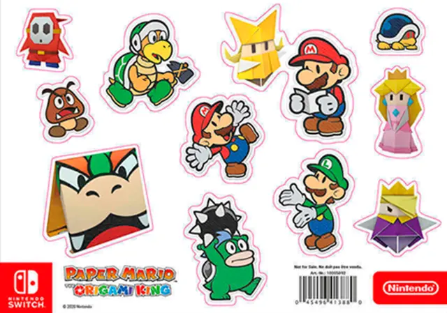 Reservar Paper Mario: La Puerta Milenaria + Pegatinas Paper Mario The Origami King Switch Stickers Paper Mario