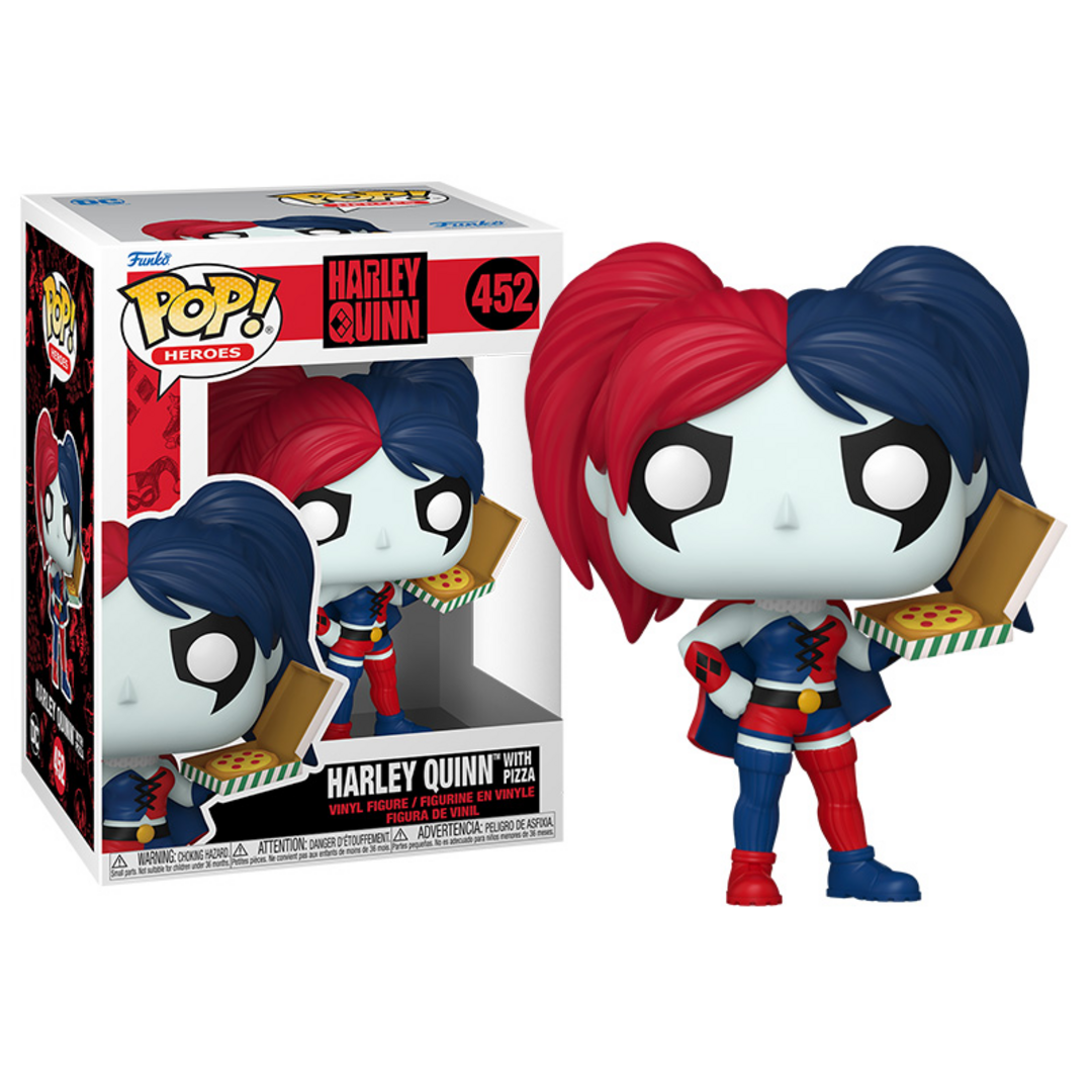 Funko Pop! Heroes: DC - Harley Quinn with Pizza - Figura de Vinilo Coleccionable - Idea de Regalo - Mercancia Oficial - Juguetes para Niños y Adultos - Comic Books Fans - Muñeco para Coleccionistas