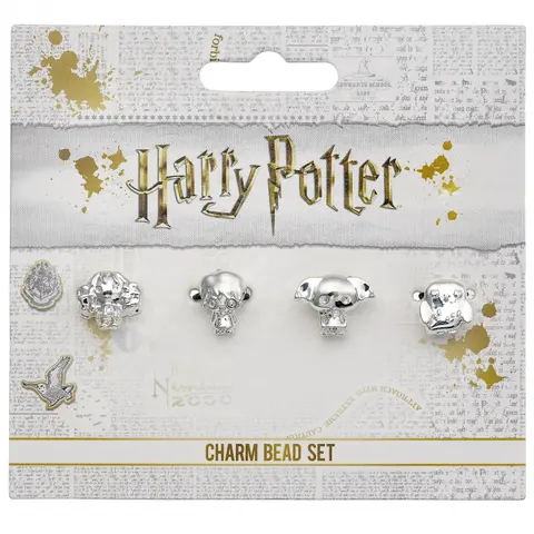 Comprar Set Abalorios Harry Potter Luna, Hermione, Dobby Y Hedwig Baño De Plata 