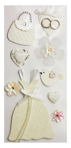 Comprar Pegatinas Sceny Scrap & Deco Boda Ella Relieve 