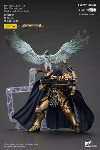 Reservar Figura Shakana Goldenblade Warhammer Age of Sigmar Stormcast Eternals The Blacktalons 20 cm Figuras Estándar