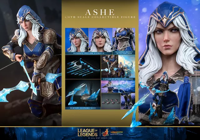 Reservar Figura Ashe League of Legends Game Masterpiece 1/6 Hot Toys Figuras Estándar