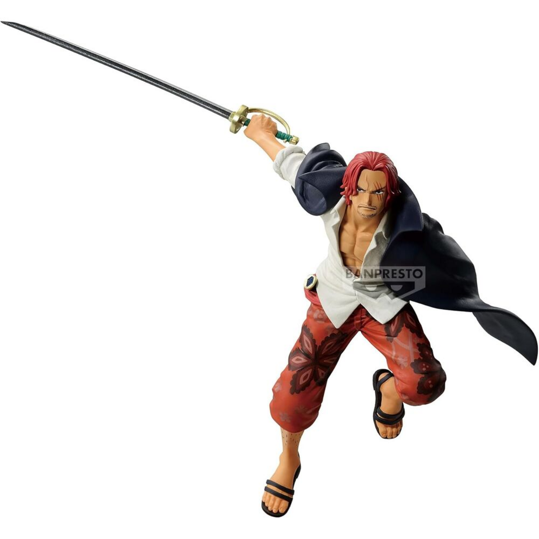 Banpresto Figura de Acción Shanks One Piece, Battle Record Collection 17 cm Multicolor BP89564P