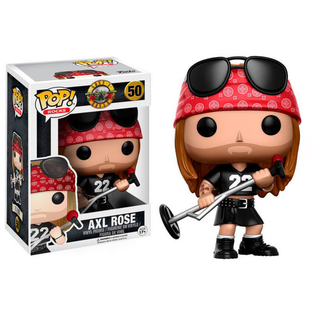 POP Funko Rocks: Music - Guns N Roses Axl Rose - Figura de Vinilo Coleccionable - Idea de Regalo- Mercancia Oficial - Juguetes para Niños y Adultos - Music Fans - Muñeco para Coleccionistas