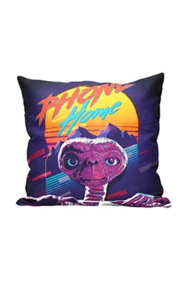 ET EL EXTRATERRESTRE COJIN CUADRADOE Phone Home E.T. ENVASADO VACIO