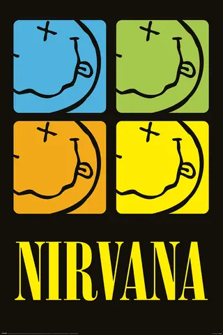 Comprar Poster Nirvana Smiley Squares 