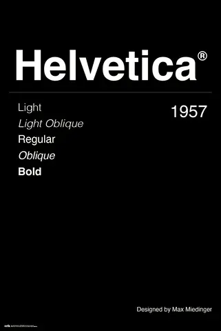 Comprar Poster Helvetica 