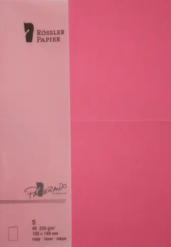 Comprar Tarjeta A6 Paperado 5 Unidades Fucsia 
