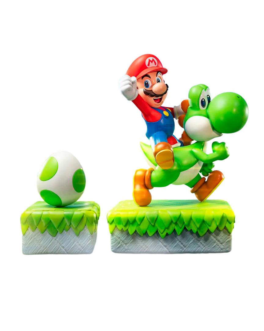 Figura resina super mario & yoshi + yoshi egg first 4 figures edición exclusiva