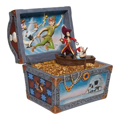 Comprar Figura Disney Peter Pan Escena Cofre Del Tesoro Figuras