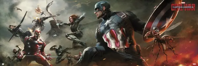 Poster Puerta Marvel Captain America Civil War