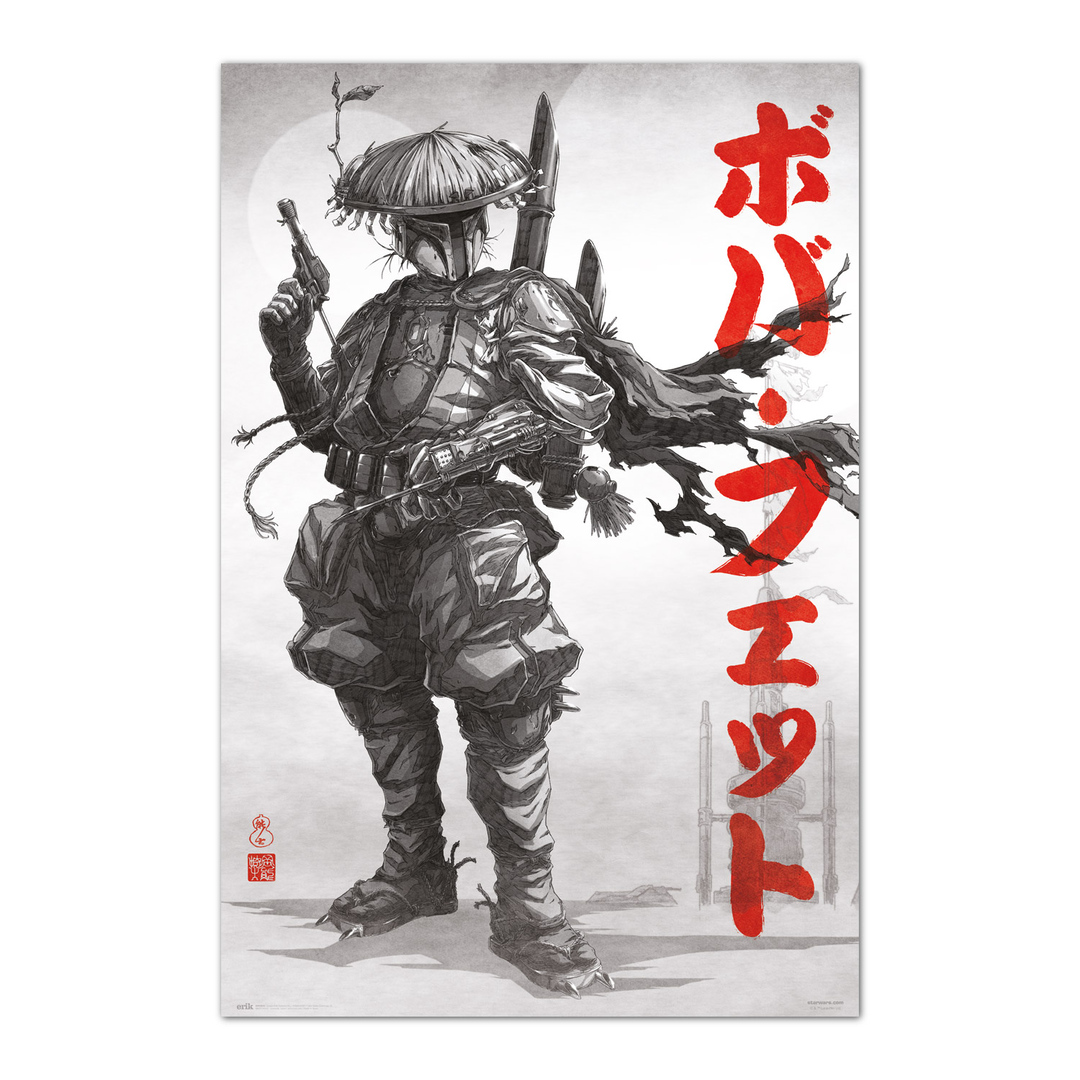 Poster star wars visions boba fett