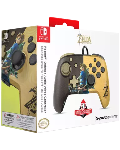 Comprar Mando Faceoff Deluxe The Legend of Zelda con Cable Licenciado Switch