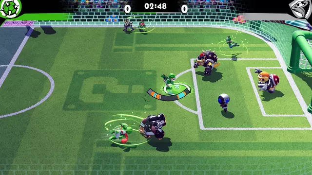 Comprar Mario Strikers: Battle League Football + Mando Deluxe Faceoff Camuflaje Verde Switch Pack Mando Verde screen 2