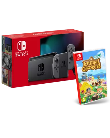 Comprar Nintendo Switch JoyCon Gris + Animal Crossing: New Horizons Switch