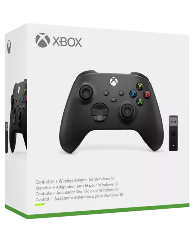 Comprar Mando Xbox Carbon Black + Adaptador Inalámbrico + Bionik QuickShot Pro Xbox Series Pack Carbon Black + Bionik