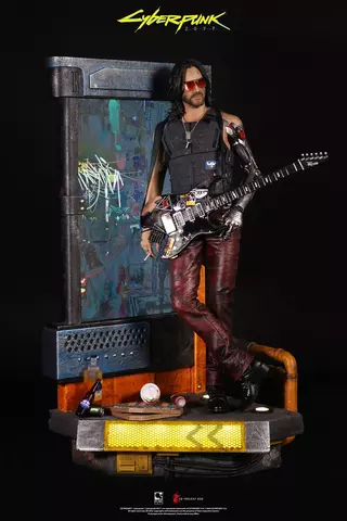 Comprar Estatua Johnny Silverhand Cyberpunk 2077 34 cm Figuras Estatua Johnny Silverhand 34cm