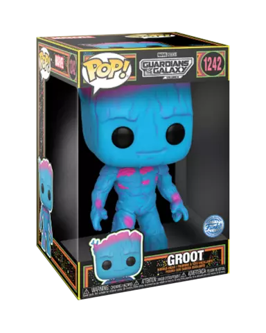 Comprar Figura POP! Groot (BLKLT) Guardianes de la Galaxia Volumen 3 Marvel 25 cm Figuras de videojuegos