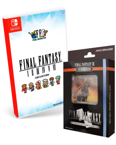 Comprar Final Fantasy I-VI Pixel Remaster Collection + Mazo de Cartas de Iniciación Final Fantasy IX Switch Pack Mazo FF IX - Import Asia