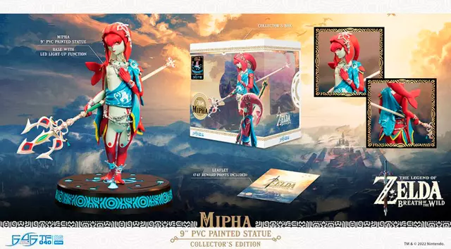 Comprar Figura Mipha The Legend of Zelda: Breath of the Wild Edición Coleccionista 22 cm  Figuras de Videojuegos