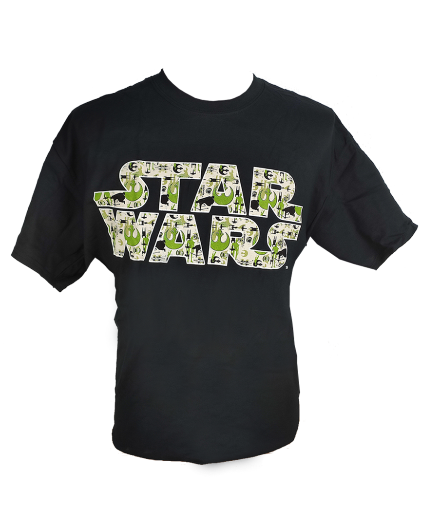 Camiseta negra logo star wars talla xl
