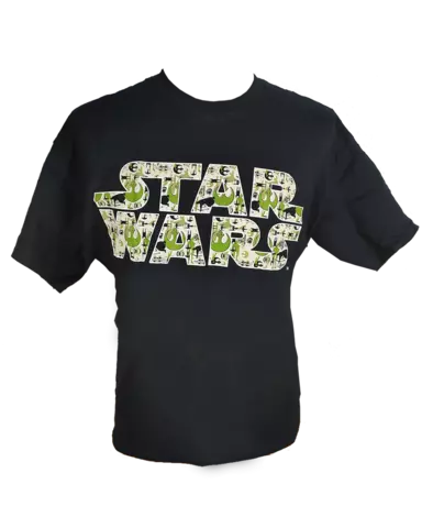 Comprar Camiseta Negra Logo Star Wars Talla XL Talla XL