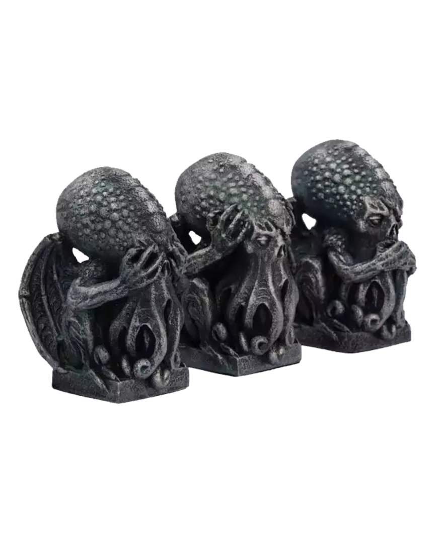 Nemesis Now Three Wise Cthulhu, Plata, 7,6 cm