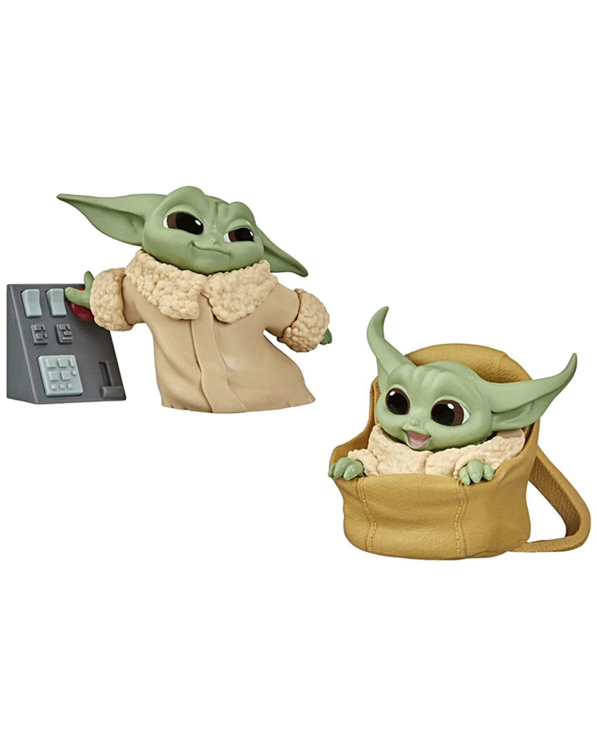 Figura Pack The Madalorian Baby Yoda Boton + Baby Yoda Bolsa