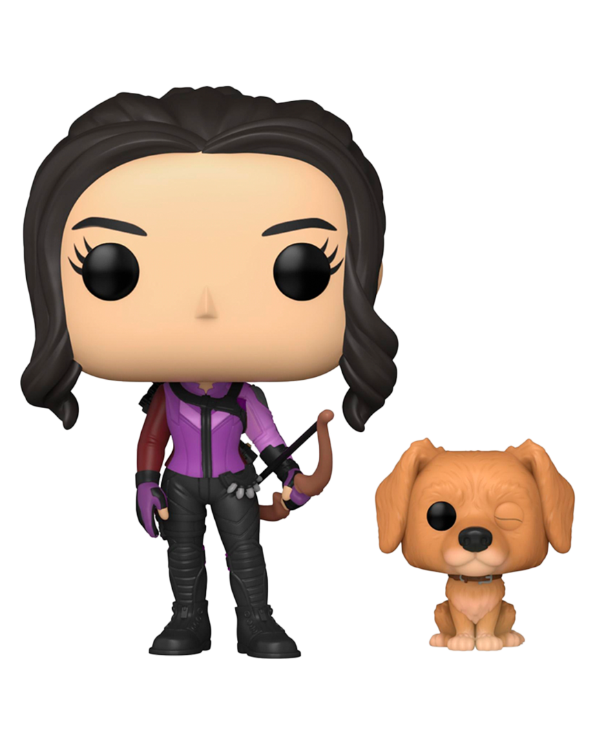 Figura pop! kate bishop con lucky hawkeye television 9cm
