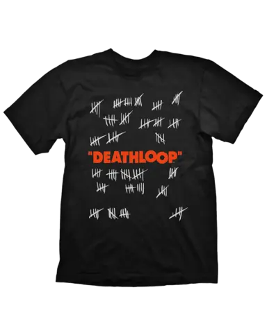 Camiseta negra Contando los días Deathloop Talla XXL