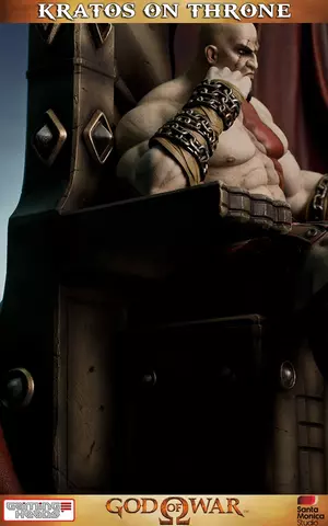 Comprar Estatua God of War: Kratos en Trono 74 cm Figuras de Videojuegos