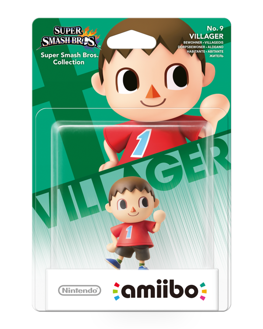 Figura amiibo villager (serie super smash bros.)