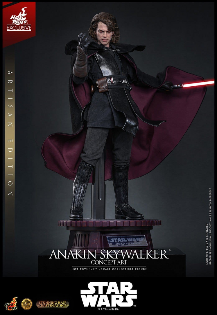 Figura anakin skywalker star wars episodio iii: la venganza de los sith artisan edition 1/6 hot toys