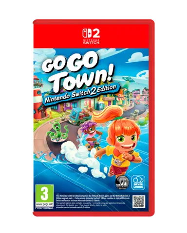 Carátula de Go-Go Town! para Switch 2 (edición PAL España)
