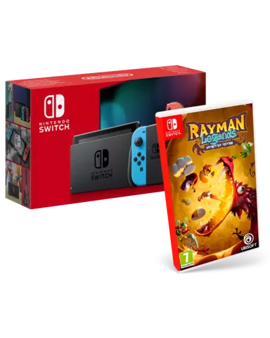 Comprar Nintendo Switch JoyCon Neon + Rayman Legends Edición Definitiva Switch Pack + Rayman Legends