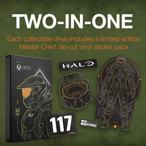 Comprar Disco Duro HDD Externo 2TB Seagate Xbox One Edición Limitada Halo: Masterchief   Xbox One 2TB