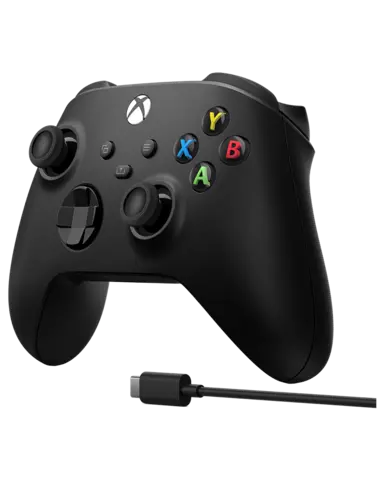 Comprar Mando Inalámbrico Carbon Black + Cable USB-C + Lámpara Oficial Xbox Xbox Series