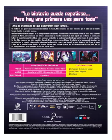 Comprar No Game No Life Zero Coleccionista - Blu-Ray Coleccionista Blu-ray