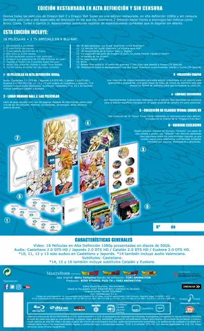 Comprar Dragon Ball Z: Las Peliculas Colección Completa Blu-Ray  Coleccionista Blu-ray