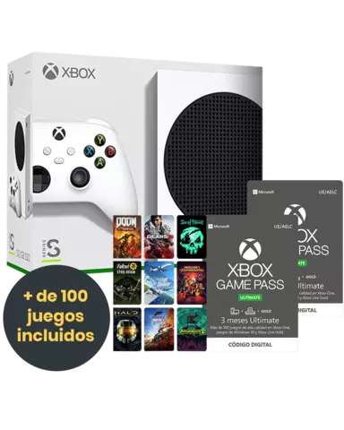 Comprar Xbox Series S + 6 Meses de Game Pass Ultimate (+ de 100 juegos incluidos) Xbox Series