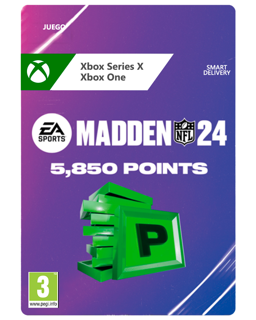 Madden nfl 24: 5850 puntos madden