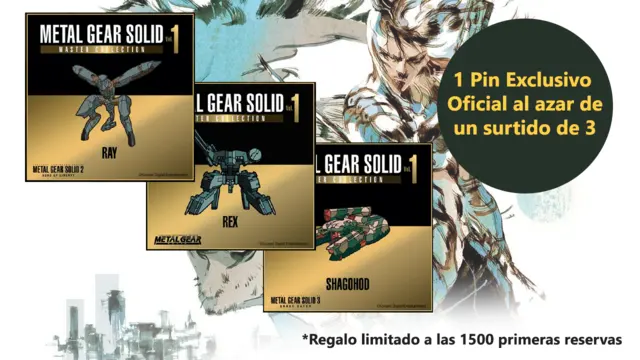 Pin Exclusivo Oficial Konami Metal Gear Solid: Master Collection - Volumen 1 (Al azar de un surtido 