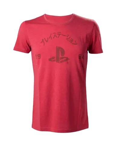 Camiseta roja Logo Playstation Vintage Talla XL