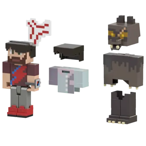 Comprar Set de Figuras Rougarou & Vena de la Ira 8,2 Cm Pack de Expansión Minecraft Creator Series Figuras