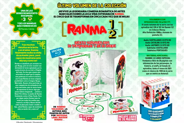 Comprar Ranma 1/2 Temporada 7 Box 6 Edición Bluray Box 6 Blu-ray